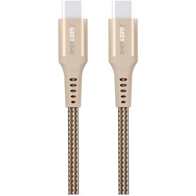 GreyLime C21C60C2M02 USB Kabel - 2m - Beige - USB-C til USB-C GreyLime C21C60C2M02 USB Kabel - 2m - Beige - USB-C til USB-C