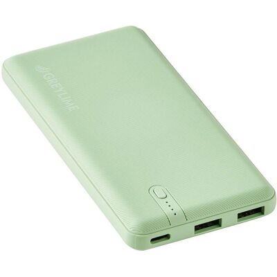 GreyLime Ocean 12W PowerBank - 10.400mAh - Grøn GreyLime Ocean 12W PowerBank - 10.400mAh - Grøn