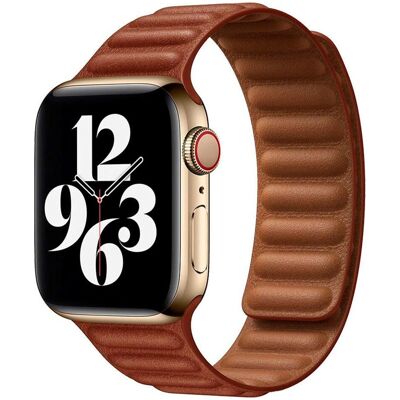 Lippa Apple Watch - 38/40/SE/41/42mm Magnetisk Læderrem - Brun Lippa Apple Watch - 38/40/SE/41/42mm Magnetisk Læderrem - Brun