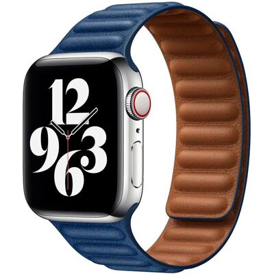 Lippa Apple Watch Rem - 42/44/SE/45/46/49mm - Magnetisk Læderrem Lippa Apple Watch Rem - 42/44/SE/45/46/49mm - Magnetisk Læderrem