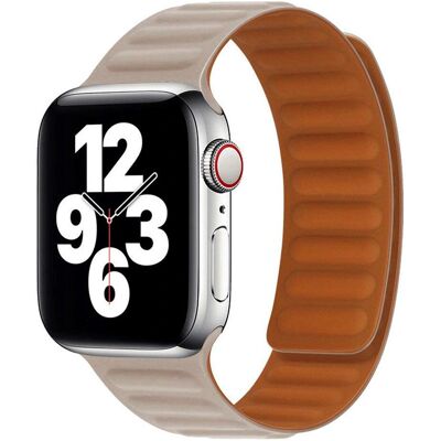 Lippa Apple Watch Rem - Ekte læder - Beige - 38/40/SE/41/42mm Lippa Apple Watch Rem - Ekte læder - Beige - 38/40/SE/41/42mm