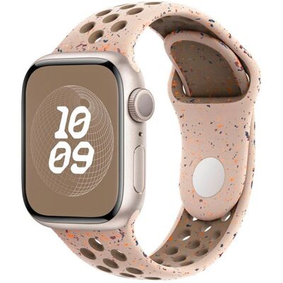 Beige silikone rem til Apple Watch SE/38mm/40mm/41mm/42mm Beige silikone rem til Apple Watch SE/38mm/40mm/41mm/42mm