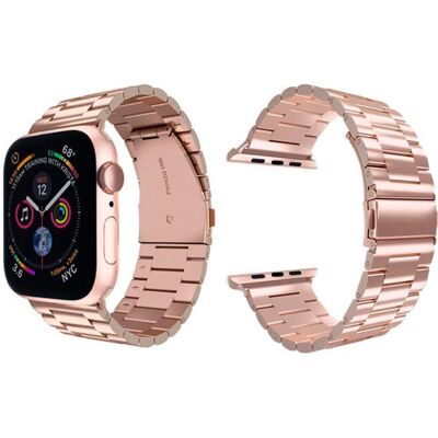Lippa Apple Watch Rustfrit Stål Rem - Rose Gold - Series 1-10, SE Lippa Apple Watch Rustfrit Stål Rem - Rose Gold - Series 1-10, SE