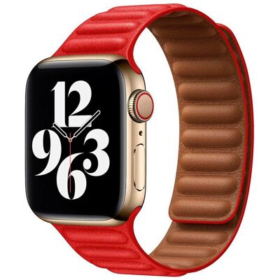 Lippa Apple Watch Læderrem - Rød Lippa Apple Watch Læderrem - Rød