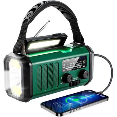 Nødradio Lippa FM - Solpanel, Powerbank, Lommelygte Nødradio Lippa FM - Solpanel, Powerbank, Lommelygte