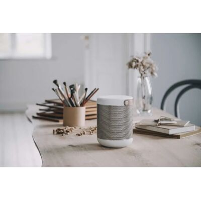 Haut-parleur Bluetooth Kreafunk aMAJOR - Blanc/Noir - Portable, Étanche, 25h - Publicité Haut-parleur Bluetooth Kreafunk aMAJOR - Blanc/Noir - Portable, Étanche, 25h - Publicité