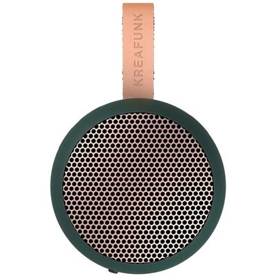 Haut-parleur portable sans fil Kreafunk aGO II Vert - Étanche Bluetooth - Publicité Haut-parleur portable sans fil Kreafunk aGO II Vert - Étanche Bluetooth - Publicité