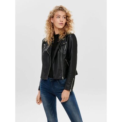 Only Onlgemma Faux Leather Biker Otw Noos (15153079) - Leather Look Jacket (15153079) black Only Onlgemma Faux Leather Biker Otw Noos (15153079) - Leather Look Jacket (15153079) black