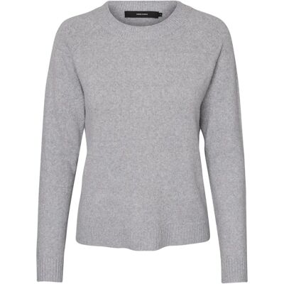 Vero Moda Vmdoffy LS O-neck Blouse Ga Noos (10201022) - grigio chiaro melange Vero Moda Vmdoffy LS O-neck Blouse Ga Noos (10201022) - grigio chiaro melange