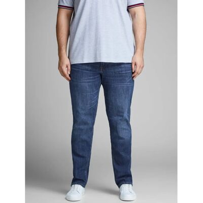 Jack & Jones Tim Original Plus Size Slim Fit Jeans - AM 814 Plus Size Slim Fit Jeans niebieski dżins Jack & Jones Tim Original Plus Size Slim Fit Jeans - AM 814 Plus Size Slim Fit Jeans niebieski dżins