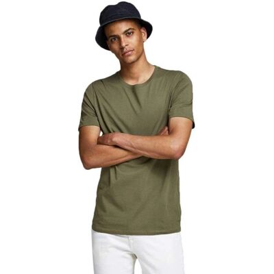 Jack & Jones Bio-Baumwoll-T-Shirt (12156101) - olivgrün Jack & Jones Bio-Baumwoll-T-Shirt (12156101) - olivgrün