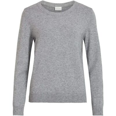 Vila Viril O-collo L/s Maglione - Noos (14054177) - Ril Pullover (140541779 Grigio Melange Medio Vila Viril O-collo L/s Maglione - Noos (14054177) - Ril Pullover (140541779 Grigio Melange Medio