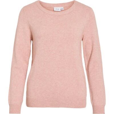 Vila Viril O-neck L/s pull en tricot - Noos (14054177) - rose brumeux Vila Viril O-neck L/s pull en tricot - Noos (14054177) - rose brumeux