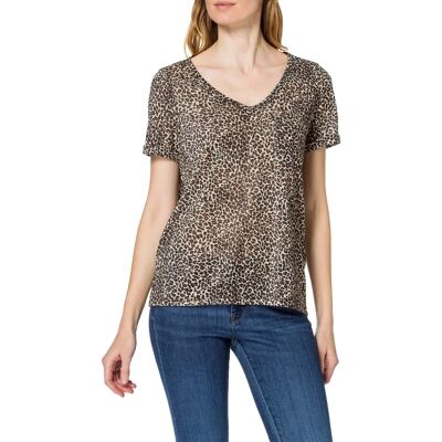 Object Tessi Slub Kurzarm V-Ausschnitt T-Shirt - T-Shirt Object Tessi Slub Kurzarm V-Ausschnitt T-Shirt - T-Shirt