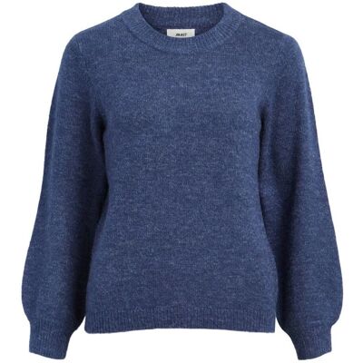 Maglione Nonsia Blu Melangè - Pullover a Maniche Lunghe Maglione Nonsia Blu Melangè - Pullover a Maniche Lunghe