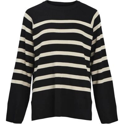 objEster LS Stickad topp - Svart - Stickad topp objEster LS Stickad topp - Svart - Stickad topp