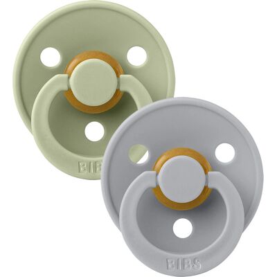 Bibs Sutte Sage/Cloud - Naturlatex - 0-6 måneder Bibs Sutte Sage/Cloud - Naturlatex - 0-6 måneder