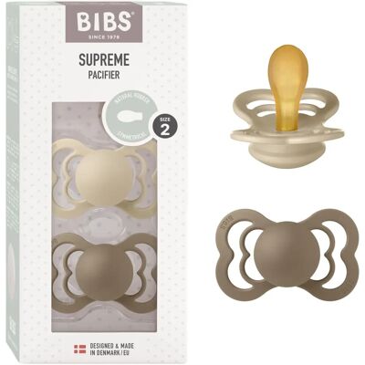 BIBS Supreme Natural Rubber Size 2 - Pacifier BIBS Supreme Natural Rubber Size 2 - Pacifier