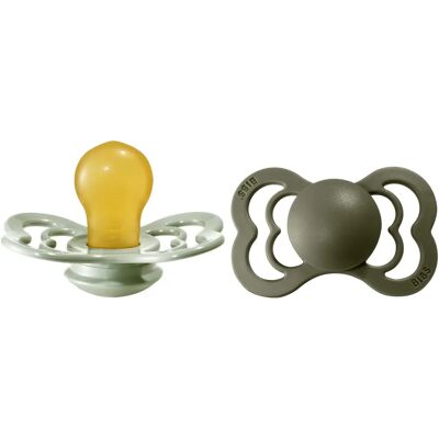 Sucette en Caoutchouc Naturel Bibs Vert Sage / Chasse - 6-36 Mois - Sucette - Publicité Sucette en Caoutchouc Naturel Bibs Vert Sage / Chasse - 6-36 Mois - Sucette - Publicité