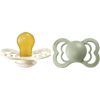BIBS Ivory / Sage Size 2 Pacifier - Pacifier BIBS Ivory / Sage Size 2 Pacifier - Pacifier
