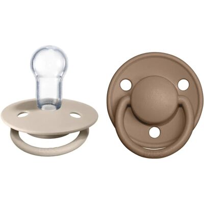 BIBS De Lux Dudlík Sada Vanilla/Dark Oak BIBS De Lux Dudlík Sada Vanilla/Dark Oak