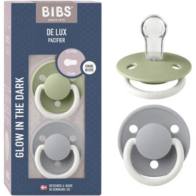 BIBS De Lux Silikonová cumlík - Světle zelená - Dudlík BIBS De Lux Silikonová cumlík - Světle zelená - Dudlík
