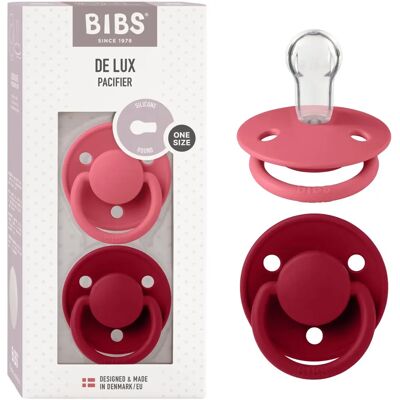 BIBS - Ensemble 2 Sucettes en Silicone - Corail/Rouge - Sucette - Publicité BIBS - Ensemble 2 Sucettes en Silicone - Corail/Rouge - Sucette - Publicité