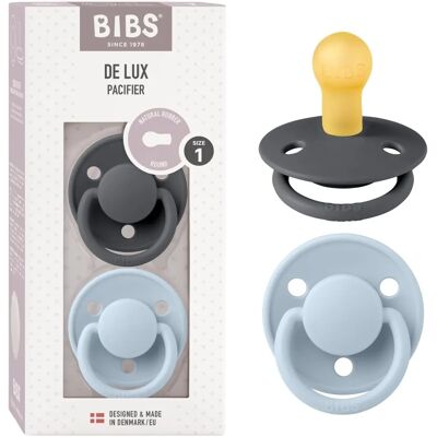BIBS De Lux Natural Rubber Pacifier - 0-6 months BIBS De Lux Natural Rubber Pacifier - 0-6 months
