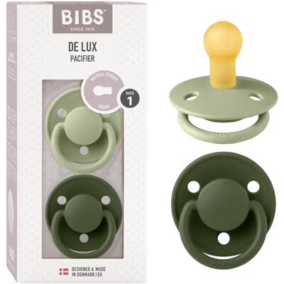 Bibs Sage/Hunter Green Sugerørsett - 0-6 måneder Bibs Sage/Hunter Green Sugerørsett - 0-6 måneder