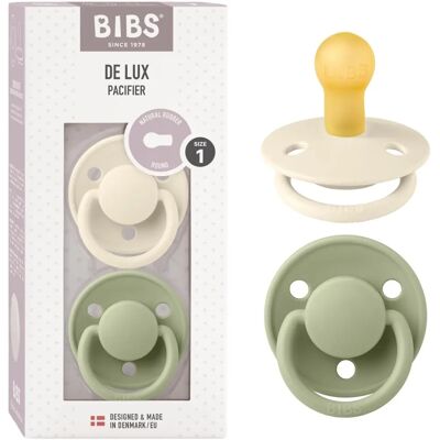 BIBS De Lux Natural Rubber Size 1 - Pacifier BIBS De Lux Natural Rubber Size 1 - Pacifier