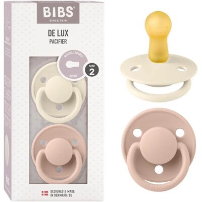 BIBS De Lux Natural Rubber Size 2 - Pacifier BIBS De Lux Natural Rubber Size 2 - Pacifier