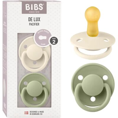 BIBS Ivory / Sage Size 2 Pacifier - Pacifier BIBS Ivory / Sage Size 2 Pacifier - Pacifier