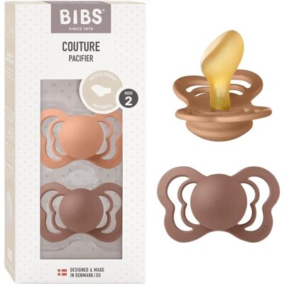 Bibs Couture Caoutchouc Naturel Taille 2 - 6-18 mois Sucette - Publicité Bibs Couture Caoutchouc Naturel Taille 2 - 6-18 mois Sucette - Publicité