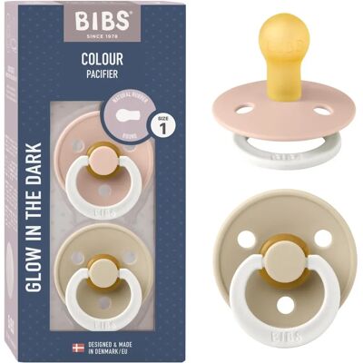 BIBS Glowing in the Dark - Blush / Vanilla Night (Light Up) BIBS Glowing in the Dark - Blush / Vanilla Night (Light Up)