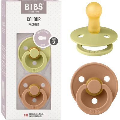 Bibs Meadow/Earth Schnuller - Naturgummi, 6-18 Monate Bibs Meadow/Earth Schnuller - Naturgummi, 6-18 Monate