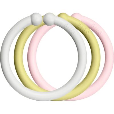 BIBS Hengende Ringer - Haze/Meadow/Blossom - 12 stk BIBS Hengende Ringer - Haze/Meadow/Blossom - 12 stk
