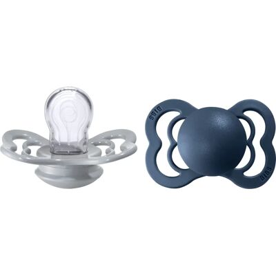 Tétine Bibs - Nuage/Acier Bleu - 0-6 mois - Publicité Tétine Bibs - Nuage/Acier Bleu - 0-6 mois - Publicité