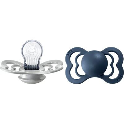 Sucette en Silicone Supreme Blue Cloud Taille 2 - Calm Baby - Publicité Sucette en Silicone Supreme Blue Cloud Taille 2 - Calm Baby - Publicité