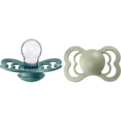 Tétine BIBS - Taille 2 - Island Sea/Sage - Pack de 2 - Publicité Tétine BIBS - Taille 2 - Island Sea/Sage - Pack de 2 - Publicité