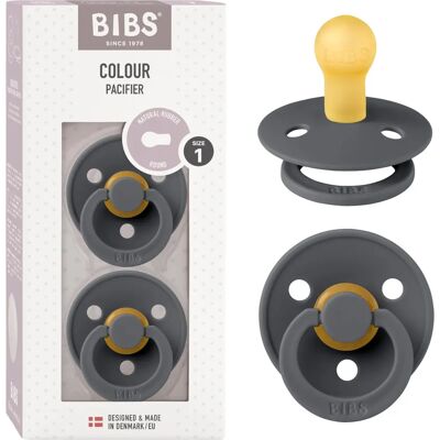 BIBS Couture Baby Blue Natural Rubber Dummy & Pacifier Set - Baby Dummy & Pacifier Set for 0+ Months BIBS Couture Baby Blue Natural Rubber Dummy & Pacifier Set - Baby Dummy & Pacifier Set for 0+ Months