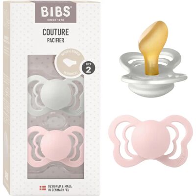 BIBS Couture Taille 2 Sucette Haze / Blossom - Tétine - Publicité BIBS Couture Taille 2 Sucette Haze / Blossom - Tétine - Publicité