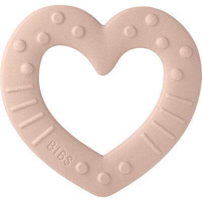 Bibs Baby Bitie Heart Blush - Tannbiter for Spedbarn Bibs Baby Bitie Heart Blush - Tannbiter for Spedbarn
