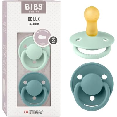 BIBS De Lux Fopspeen - Natuurlijke Latex - Scandinavisch Ontwerp - 0-6/6+ Maanden BIBS De Lux Fopspeen - Natuurlijke Latex - Scandinavisch Ontwerp - 0-6/6+ Maanden