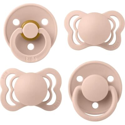 Sada 4 dudlíků BIBS Velikost 1 - Blush - Kojenecká savička 0+ měsíců Sada 4 dudlíků BIBS Velikost 1 - Blush - Kojenecká savička 0+ měsíců