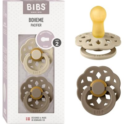 BIBS Boheme Přírodní kaučuk Velikost 2 - Dudlík BIBS Boheme Přírodní kaučuk Velikost 2 - Dudlík