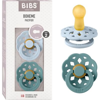 Dudlík BIBS Boheme z přírodního kaučuku - balení 2 - 6-18 měsíců Dudlík BIBS Boheme z přírodního kaučuku - balení 2 - 6-18 měsíců