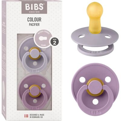 Zestaw smoczków dla dzieci BIBS - Rozmiar 2 - Fossil Grey / Mauve Zestaw smoczków dla dzieci BIBS - Rozmiar 2 - Fossil Grey / Mauve