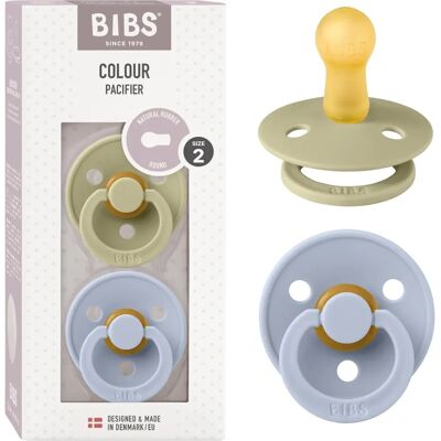 Szczotka Bibs Khaki/Dusty Blue - Naturalna guma - 6-18 miesięcy - Smoczek Szczotka Bibs Khaki/Dusty Blue - Naturalna guma - 6-18 miesięcy - Smoczek