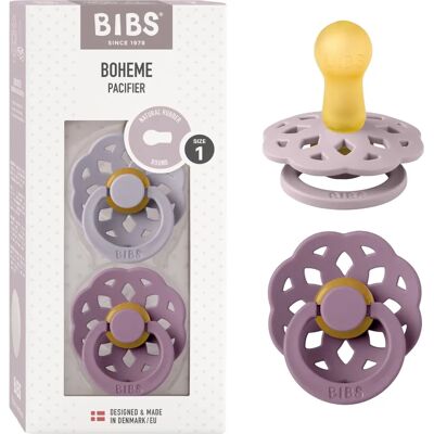 BIBS Boheme Přírodní guma Velikost 1 - Dudlík BIBS Boheme Přírodní guma Velikost 1 - Dudlík