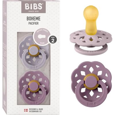 BIBS Boheme Přírodní kaučuk Velikost 2 - Dudlík pro 6+ měsíců BIBS Boheme Přírodní kaučuk Velikost 2 - Dudlík pro 6+ měsíců